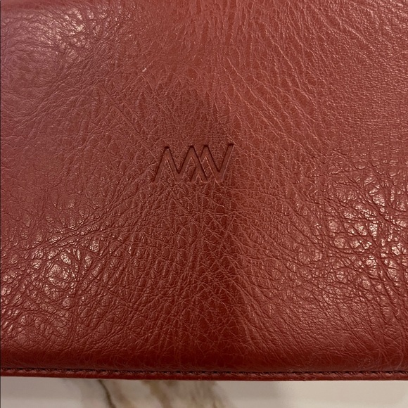 Matt & Nat Kari Deep Red Satchel with hand strap and detachable shoulder strap - Picture 6 of 13